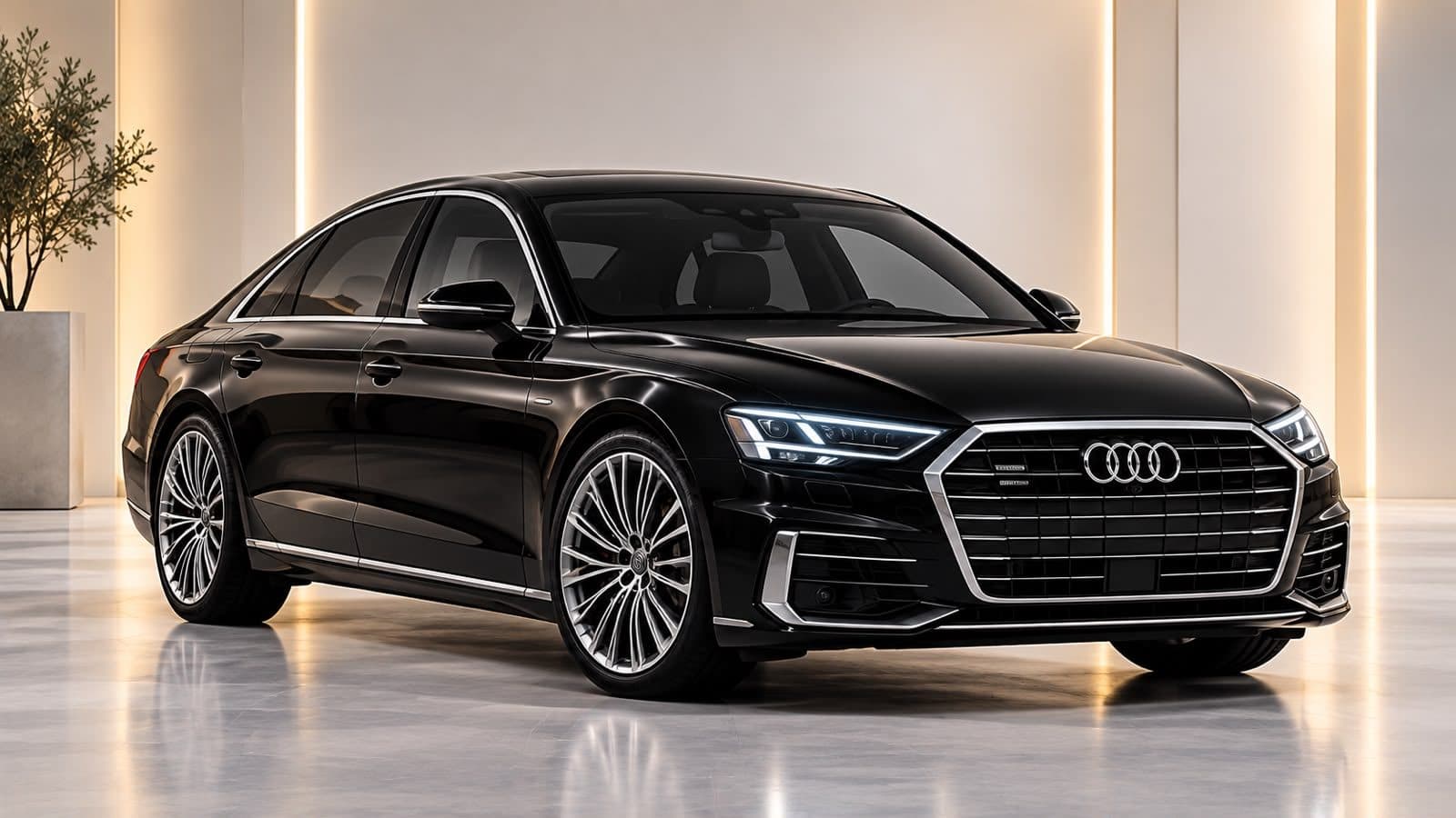 Audi in obsidian black